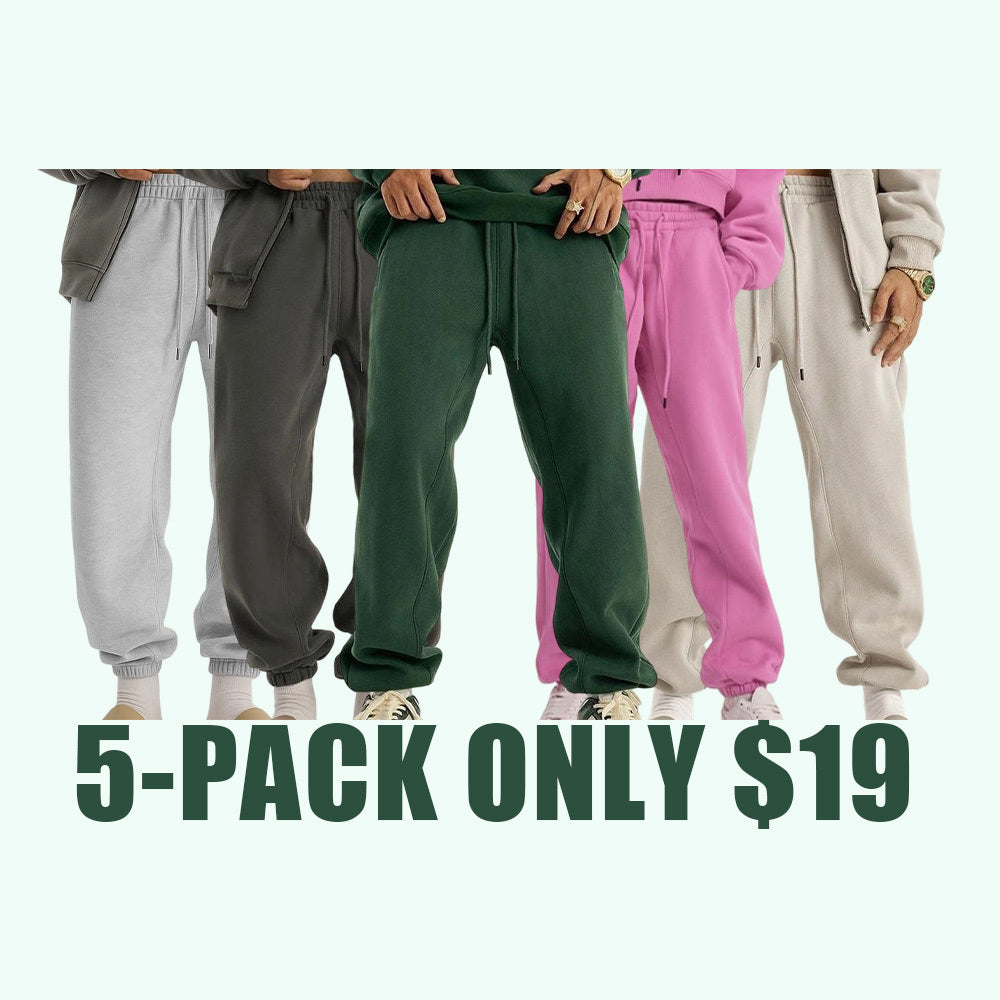 600GSM Baggy Fleece Sweatpants โ Unisex Retro Streetwear