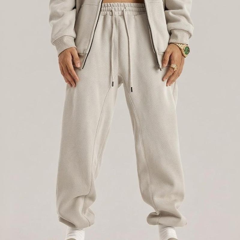 600GSM Baggy Fleece Sweatpants โ Unisex Retro Streetwear
