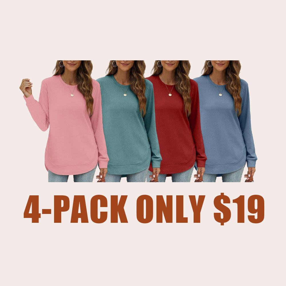 Cozy High-Low Crewneck Sweatshirt