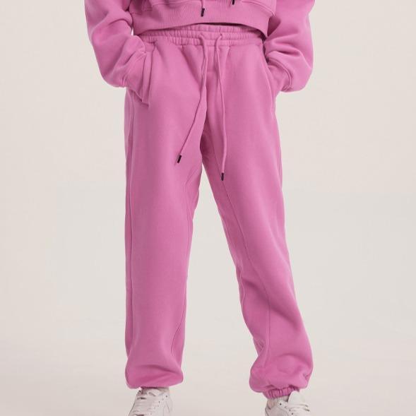 600GSM Baggy Fleece Sweatpants โ Unisex Retro Streetwear