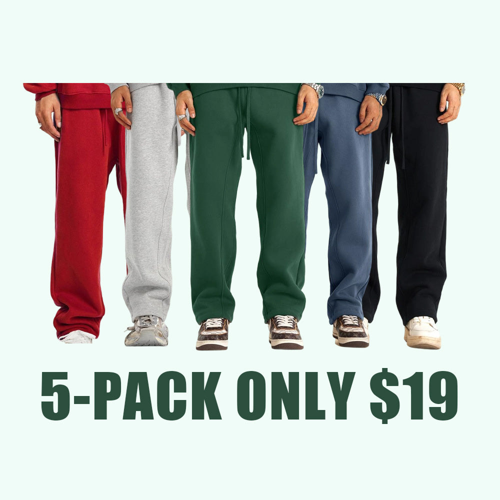 600GSM Baggy Fleece Sweatpants โ Unisex Retro Streetwear