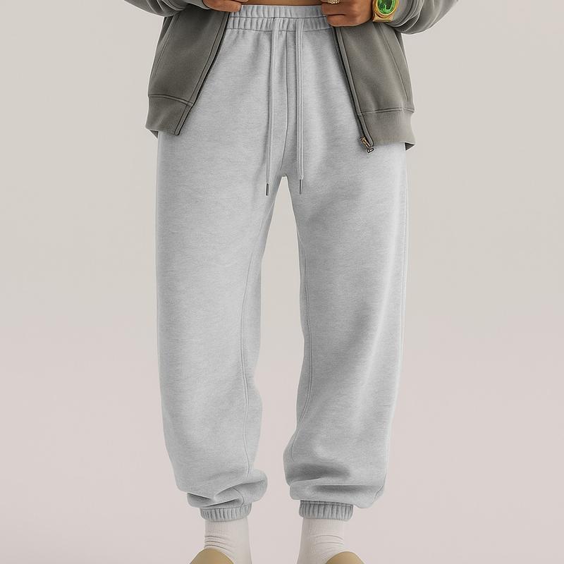 600GSM Baggy Fleece Sweatpants โ Unisex Retro Streetwear