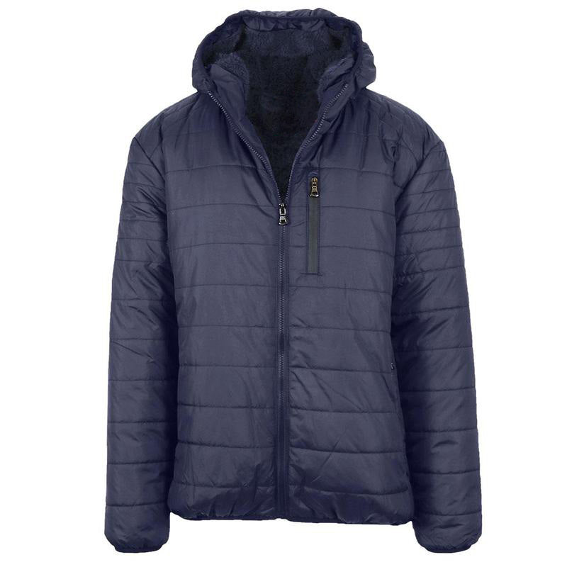 Men's Classic & Sherpa Fleece Lined Hooded Puffer Jacket