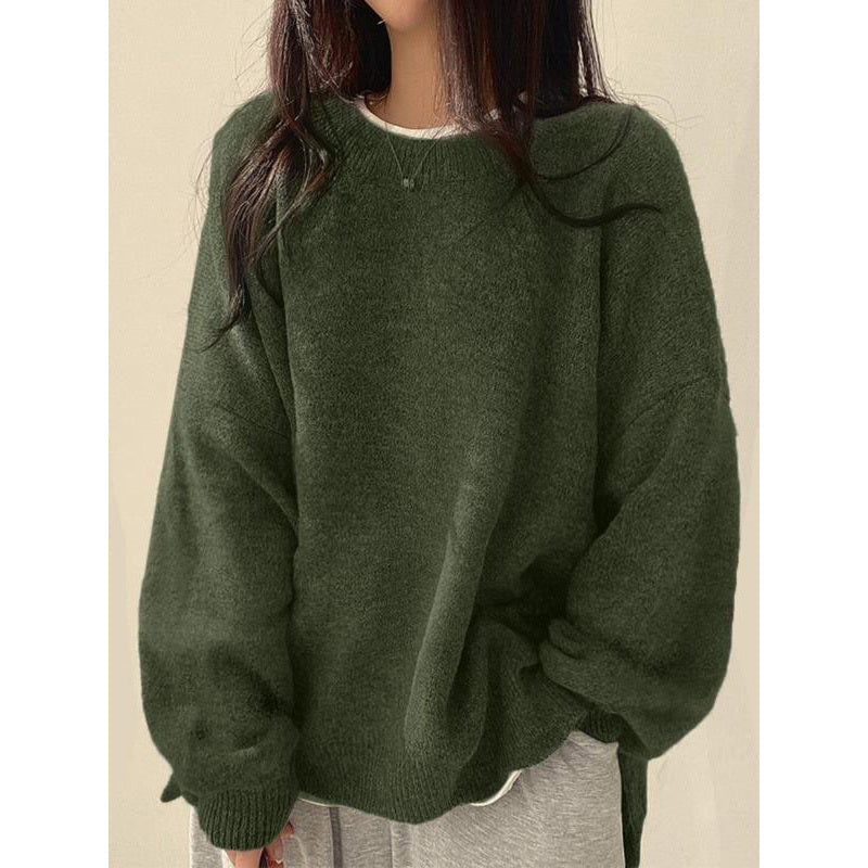 Cozy Split Hem Knit Sweater